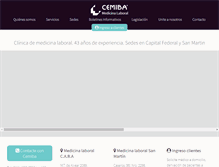 Tablet Screenshot of cemiba.com.ar